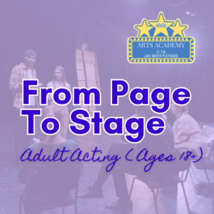 Arts Academy-From Page to Stage (Ages 18+)Spg'25 (Image)